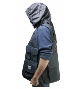 Portabrace VV-LBLH - Video Vest, Black with Hood, (L) 42 inches-46 inches