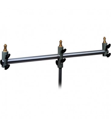 Manfrotto 154B - Triple Microphone Holder Bar (Black)