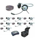 Eartec UPMON8 - 1 HUB, 8 UltraPAK & 8 Monarch Headsets