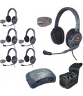 Eartec UPMX4GD6 - 1 HUB, 6 UltraPAK & 6 Max 4G Double Headsets