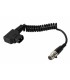 Private Label PRL-D-Tap-C-W911 - D-Tap to Mini XLR-4 Power Cable Coil 23" /60cm