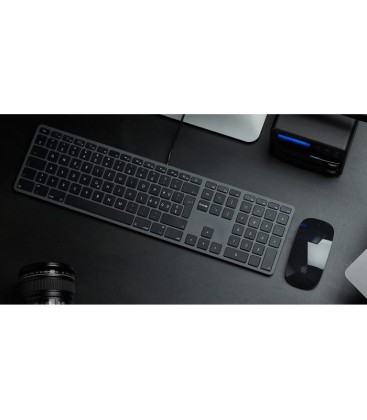 LMP KB_FR_sp - USB keyboard KB-1243 with numeric keypad, France (AZERTY) layout, Space gray