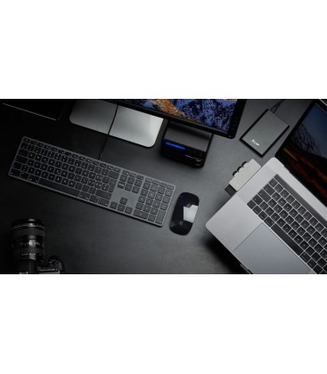 LMP KB_FR_sp - USB keyboard KB-1243 with numeric keypad, France (AZERTY) layout, Space gray