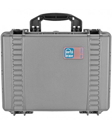 Portabrace PB-2500FP - Hard Case, Foam Interior, Airtight, Medium, Platinum