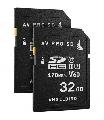 Angelbird AB-AVP032SDV60-X2 - Av PRO SD 32GB V60 - 2 PACK