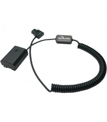 Indipro DTSA73 - Coiled D-Tap to Sony NP-FZ100 Type Dummy Battery (24-36", Regulated)