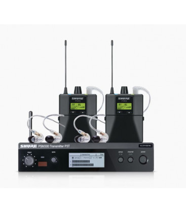 Shure - PSM 300 Twin Pack Pro Stereo In-Ear Monitoring System, 606-630 MHz