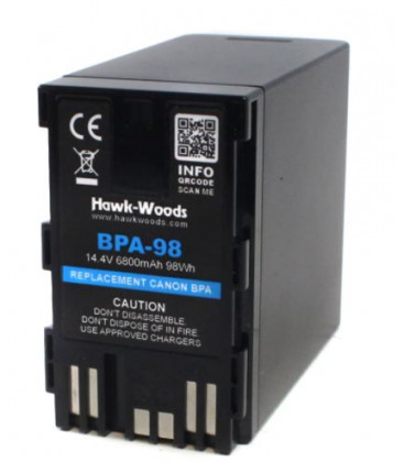 Hawkwoods BPA-98 - Canon Replacement BPA Series Battery - 14 ,4v 98Wh