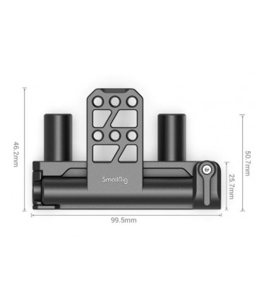 SmallRig MD2802 - Dual 15mm Rod Battery Hinge