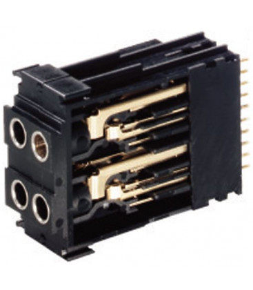 Contrik NJ3TTA-4-HNT - Blocks of 2 pre-configured jack-pairs, half normalled top row