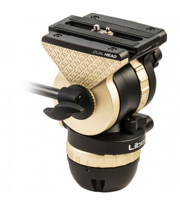 Libec NH10 - 75mm ball and flat base video head with a pan handle