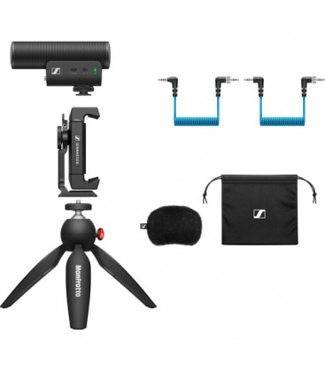 Sennheiser MKE 400 Mobile Kit - Shotgun Microphone Kit for Camera (Supercardioid  Condenser)