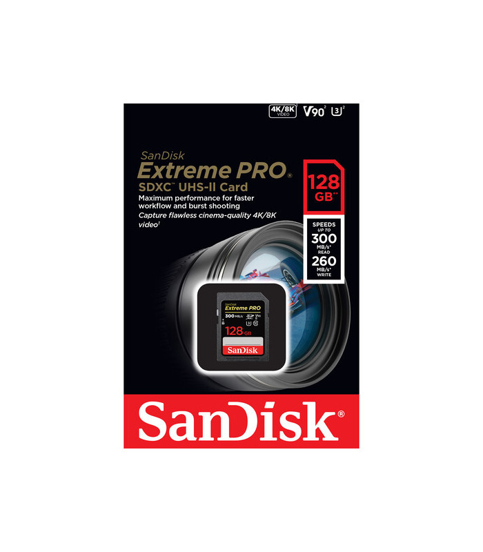 Sandisk SDSDXDK-128G-GN4IN - ExtremePro SDXC-II 128GB V90 ...