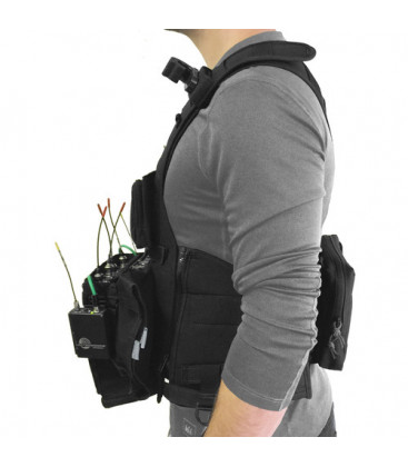 Portabrace ATV-833 - Audio Tactical Vest for Sound Devices 833, Black