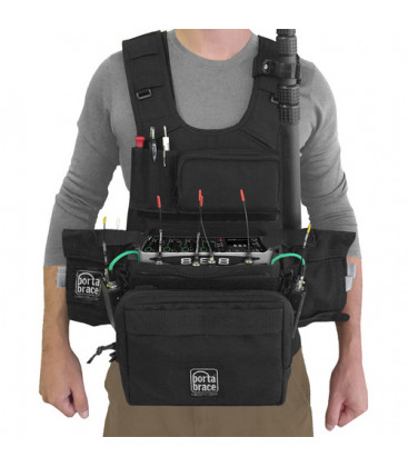 Portabrace ATV-888 - Audio Tactical Vest for Sound Devices 888, Black