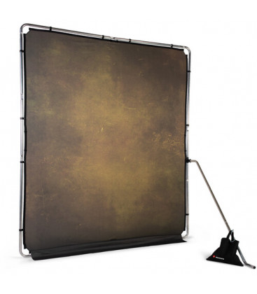 Lastolite LL LB7924 - EzyFrame Vintage Background Kit 6.5 x 7.5' (Olive)