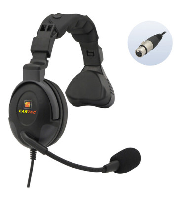 Eartec PS4XLRF21 - Proline Single Headset with 4-Pin XLR Female Connector