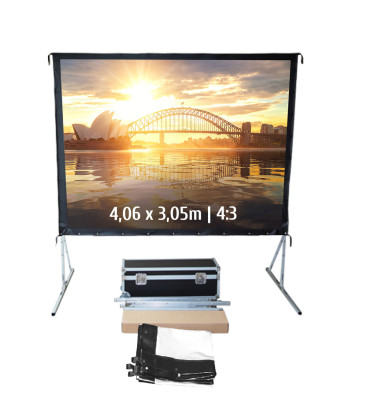 Kimex 046-1008K - Projection Screen 4.06x3.05m 4: 3 Front Canvas