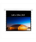 Kimex 049-3519W - Motorized Tensioned Projection Screen 3.40x1.91m 16: 9 Wi-Fi Carter White