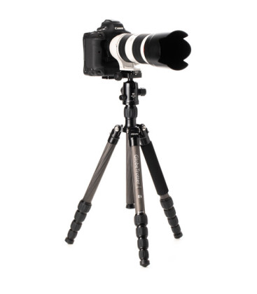 Mefoto MEBMGTCBLK - GlobeTrotter Carbon Fiber Travel Tripod Kit (Black)