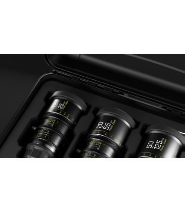 DZOFilm DZO-7220001B/2B/4B-Kit - Pictor Zoom 3-Lens Kit (12-25/50-125/20-55 T2.8) Black