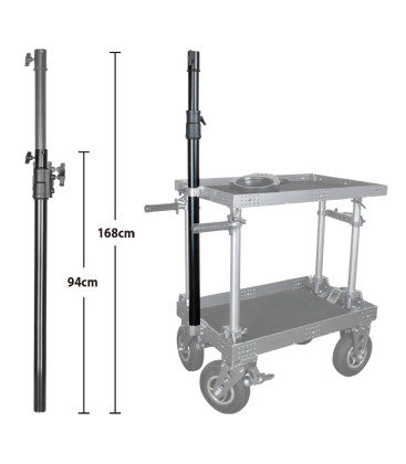 Kupo 168B - Heavy Duty Telescopic Mast W/ Junior Receiver