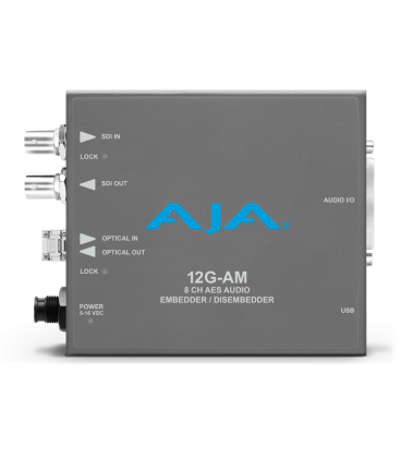 AJA 12G-AM-TR - 8-Channel 12G-SDI AES audio Embedder/Disembedder