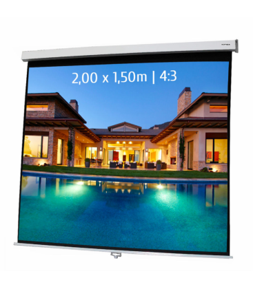 Kimex 041-3403 - Manual Projection Screen 2.00x1.50m 4: 3
