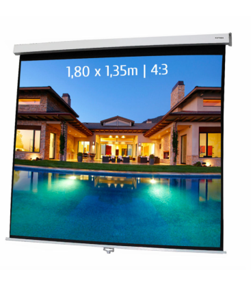 Kimex 041-3402 - Manual Projection Screen 1,80x1,35m 4: 3