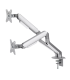 Kimex 015-2602 - Full Motion Desktop Support for 2 PC screens 17"-32" Gray