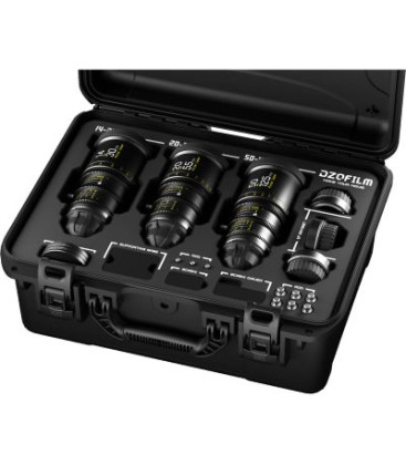 DZOFilm DZO-7220001B/2B/3B-Kit - Pictor Zoom 3-Lens Kit (14-30/20-55/50-125 T2.8) Black