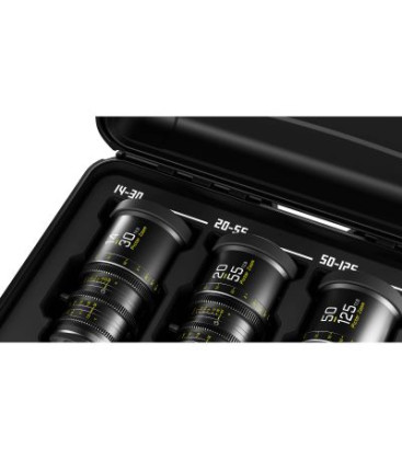 DZOFilm DZO-7220001B/2B/3B-Kit - Pictor Zoom 3-Lens Kit (14-30/20-55/50-125 T2.8) Black