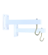 Kimex 040-1001 - Fixing Brackets for Projection Screen, White