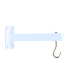 Kimex 040-1001 - Fixing Brackets for Projection Screen, White