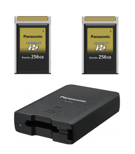 KIT 1   Panasonic Express P2 drive and 2   256GB express P2 for VariCam