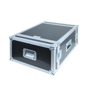 Kimex 101-0106 - 19'' Rack flight Case, Capacity 6U, Double Door