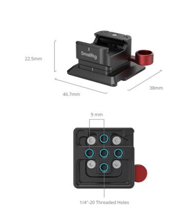 SmallRig MD4857 - NATO Clamp to Arca-Swiss Quick Release Plate