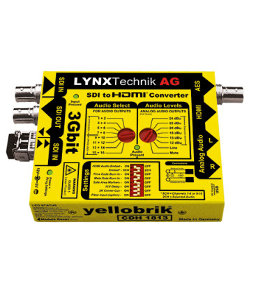 Lynx CDH 1813 - 3G/HD/SD-SDI to HDMI Converter with 3D Support