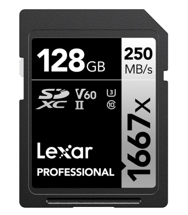 Lexar LSD1667128G-B2NNG - 1667x UHS-II SDXC 2x128GB Silver