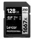 Lexar LSD1667128G-B2NNG - 1667x UHS-II SDXC 2x128GB Silver