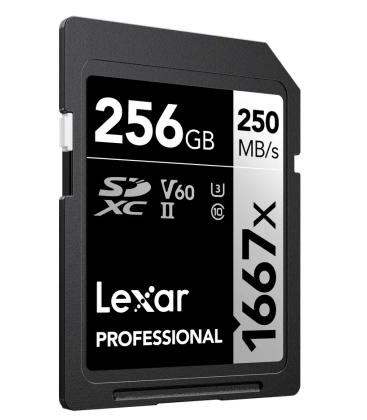 Lexar LSD256CB1667 - 1667x UHS-II SDXC 256GB Silver