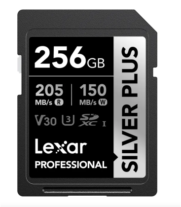 Lexar LSDSIPL256G-BNNNG - SILVER Plus UHS-I SDXC 256GB