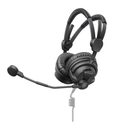 Sennheiser HMD-26 - Dual-Ear On-Ear Broadcast Headset with Dynamic Microphone (No Cable)