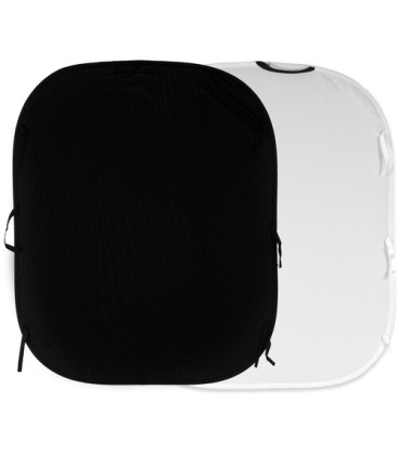 Manfrotto LL LB5921 -  Collapsible Reversible Background (Black/White, 6 x 7')